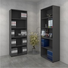 BM-HOO21-DG : BEMA SERIES OPEN SHELF HIGH CABINET